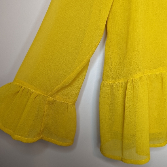 Cupcakes & Cashmere Katlyn Top in Safron Yellow as Sold on Revolve - Picture 9 of 10